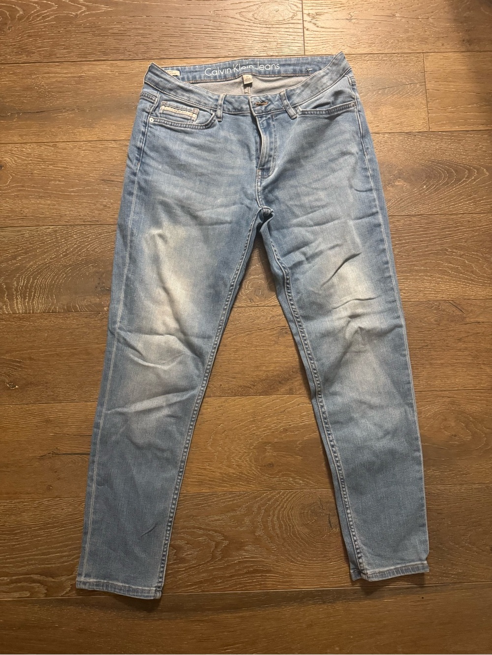 Calvin Klein Jeans Men's Light Wash Slim Jeans